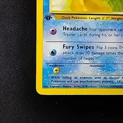 Pokemon TCG Psyduck Fossil 53/62 1st Edition LP - Image 5