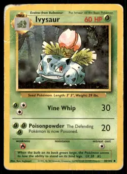 1999 Classic - Base Set Ivysaur Stage 1/Uncommon #30 - Image 1