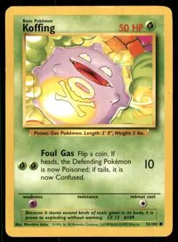 1999 Classic - Base Set Koffing Basic/Common #51 - Image 1