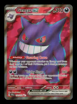 Pokemon Card Gengar ex 193/162 Temporal Forces Full Art Holo NM 2024 - Image 1