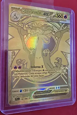 Pokemon Carte Mega Mega Dracaufeu X Ex Gold 130/094 FR - Alt SAR, FA. - Image 2