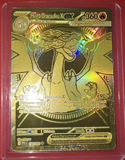 Pokemon Carte Mega Mega Dracaufeu X Ex Gold 130/094 FR - Alt SAR, FA. - Image 3