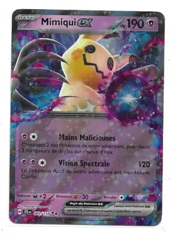 CARTE POKEMON MIMIQUI EX 069/159 190 PV ECARLATE ET VIOLET AVENTURES ENSEMBLE - Image 1