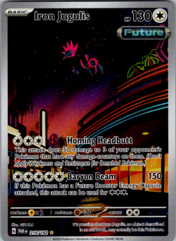 Iron Jugulis 216/182 Illustration Rare Pokemon TCG Paradox Rift NM - Image 1