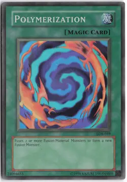 Yugioh - Polymerization LOB-059 Unlimited - The Legend of Blue Eyes White Dragon - Image 1