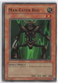 Yugioh - Man-Eater Bug LOB-108 Unlimited - The Legend of Blue Eyes White Dragon - Image 1