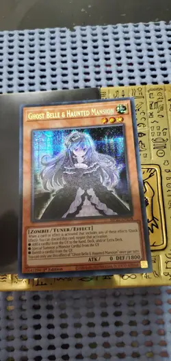 Yugioh! Ghost Belle & Haunted Mansion MP22-EN258 Prismatic Secret Rare 1st NM - Image 2