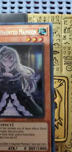 Yugioh! Ghost Belle & Haunted Mansion MP22-EN258 Prismatic Secret Rare 1st NM - Image 3