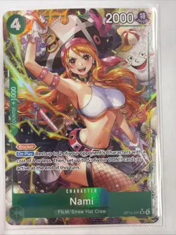 One Piece TCG English OP14-031 Nami Alt Art Parallel - Image 1
