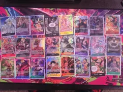 One Piece TCG English SR Lot of 24 NM+ - Image 1