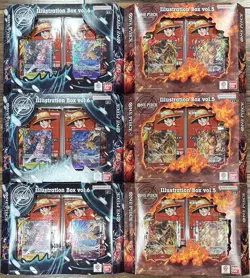 6 (3 each) One Piece Card Game Illustration Box vol.5 & vol.6 Special Edition. - Image 1