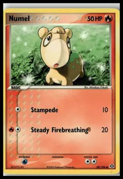 Numel 58/106 Pokemon Card Emerald Common 50 HP Lightly Played Z27 - Image 1