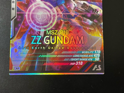 Gundam ARSENAL BASE Card LX02-017(M) ZZ GUNDAM Holo Rare BANDAI - Image 4