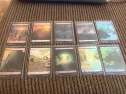 Avatar MTG Complete Set Basic Lands (10 cards) - Image 1