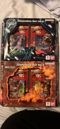 Bandai Namco One Piece Card Game Foil Illustration Box vol.5 & vol.6 Luffy Sabo. - Image 1