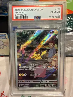PSA 10 Pikachu 173/165 Sv2a: Pokemon Card 151 Holo (Japanese) AR - Image 1