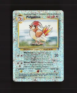 Pidgeotto 34/110 Legendary Collection Firework Reverse Holo Pokemon Card DMG - Image 1