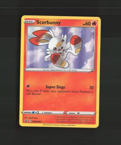 Scorbunny SWSH002 Sword & Shield Black Star Promo Holo Pokemon Card NM - Image 1