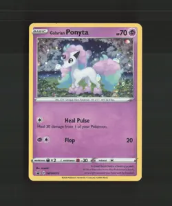 Galarian Ponyta SWSH013 Sword & Shield Black Star Promo Holo Pokemon Card LP - Image 1