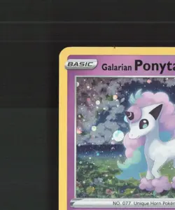Galarian Ponyta SWSH013 Sword & Shield Black Star Promo Holo Pokemon Card LP - Image 3