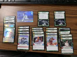 Command / Heroism Unlimited Lot 24 Cards Foil Showcase Leia Leader and More Sor - Image 1