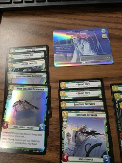 Command / Heroism Unlimited Lot 24 Cards Foil Showcase Leia Leader and More Sor - Image 2