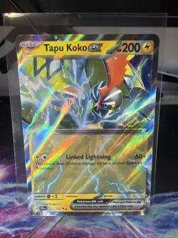 Pokemon TCG Tapu Koko EX 051/159 Journey Together Double Rare Card - Image 1