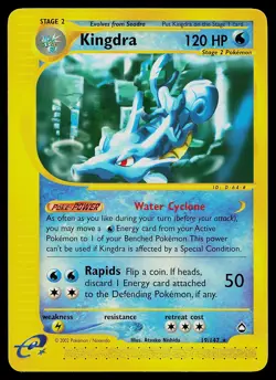 Pokemon Card - Kingdra Aquapolis 19/147 Rare Non-Holo - Image 1