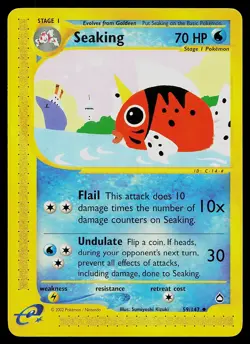 Pokemon Card - Seaking Aquapolis 59/147 Uncommon - Image 1