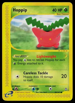 Pokemon Card - Hoppip Aquapolis 83/147 Common - Image 1