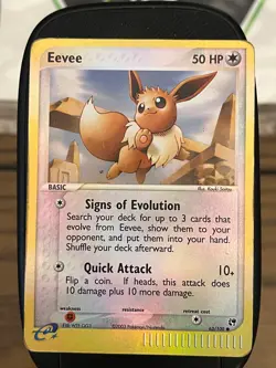 Eevee 63/100 EX Sandstorm Reverse HOLO!! Pokemon Card TCG HP - Image 3