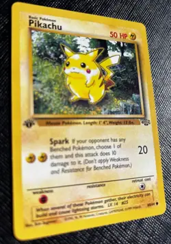 Pikachu 60/64 1st Edition Red Cheeks Jungle Set 1999 Pokemon TCG Card LP+ - Image 3