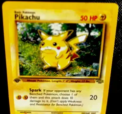 Pikachu 60/64 1st Edition Red Cheeks Jungle Set 1999 Pokemon TCG Card LP+ - Image 5