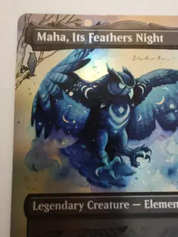 Maha, Its Feathers Night (Borderless) Bloomburrow Foil - Image 2