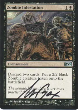 MTG: Magic 2012: Zombie Infestation: Thomas M. Baxa Signature: LP Condition - Image 1