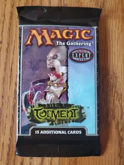 MAGIC THE GATHERING Lot of Three (3) TORMENT Factory Sealed Booster Packs - Image 3