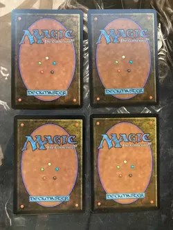 *** BETA Mountain A (Gray Sky) x4 *** EX-NM - English - DUTY PAID - MtG Magic - Image 2