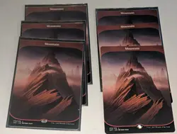 Lot (6) Mountain #215 Unstable UST Magic the Gathering MTG NM Unplayed - Image 1