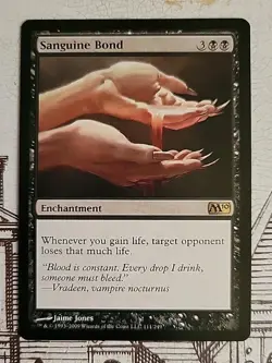 MTG Sanguine Bond x1 NM ~M10 (Magic the Gathering)*Free Shipping* - Image 1