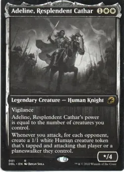 MTG: Innistrad: Double Feature: Adeline, Resplendent Cathar: LP Condition - Image 1