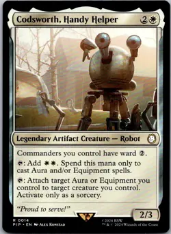 Codsworth, Handy Helper R PIP #542 LP MTG Magic - Image 1