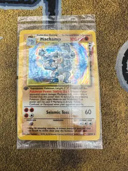 Pokemon SEALED Machamp 8/102 2 Player Starter Deck 1st Ed Promo - torn plastic - Image 1