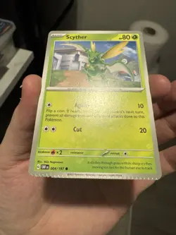 ERROR CRIMP Scyther Obsidian Flames 004/197 Pokemon Misprint Modern - Image 2