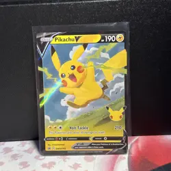 Pikachu V SWSH143 Sword & Shield Promo Celebrations Pokemon NM - Image 1