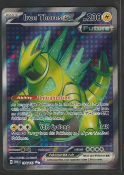 Pokemon TCG SV06: Twilight Masquerade Iron Thorns ex #196/167 Ultra Rare NM - Image 1