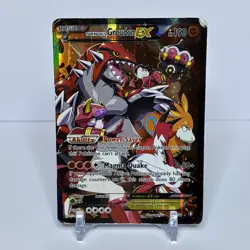 Pokemon TCG Team Magma's Groudon EX 15/34 Double Crisis Holo Rare Heavily Played - Image 1