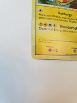 Pikachu HGSS03 Black Star Promo Holo Rare Pokemon 2010 [Damage Crease] - Image 4