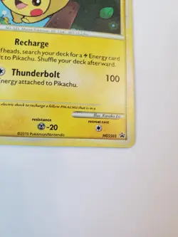 Pikachu HGSS03 Black Star Promo Holo Rare Pokemon 2010 [Damage Crease] - Image 5