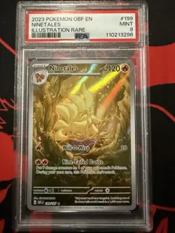 Ninetales Scarlet Violet Obsidian Flames Pokemon TCG 199/197, PSA 9 - Image 1