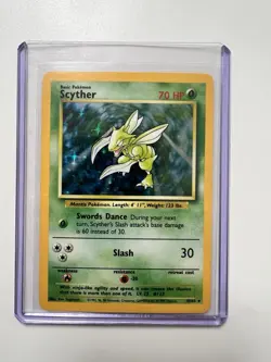 Scyther 10/64 ERROR No Symbol - Jungle Pokemon - Super Rare ERROR! - Image 1